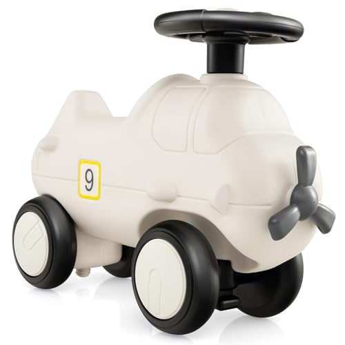 GOPLUS Kinder Rutschauto in Flugzeugoptik, Rutschfahrzeug mit 4 Rädern, Kinder Aufsitzauto mit niedlichem Propeller & flexiblem Lenkrad, für Kinder von 18-72 Monaten, weiß GOPLUS Kinder Rutschauto in Flugzeugoptik, Rutschfahrzeug mit 4 Rädern, Kinder Aufsitzauto mit niedlichem Propeller & flexiblem Lenkrad, für Kinder von 18-72 Monaten, weiß von GOPLUS