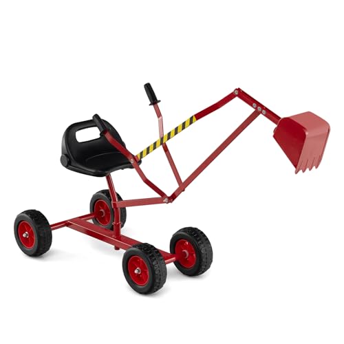 GOPLUS Kinder Sitzbagger, Aufsitzbagger mit 360° drehbarem Sitz, 2 Armen und 4 rutschfesten Rädern, Bagger zum Draufsitzen mit Griff aus Gummi, Sandbagger für Jungen und Mädchen ab 3 Jahren GOPLUS Kinder Sitzbagger, Aufsitzbagger mit 360° drehbarem Sitz, 2 Armen und 4 rutschfesten Rädern, Bagger zum Draufsitzen mit Griff aus Gummi, Sandbagger für Jungen und Mädchen ab 3 Jahren von GOPLUS