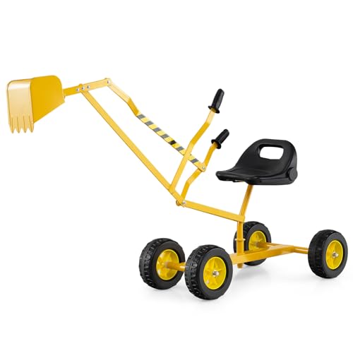 GOPLUS Kinder Sitzbagger, Aufsitzbagger mit 360° drehbarem Sitz, Mitfahrbagger, Outdoor Strand Sandkasten Spielzeug für Sand, Erde, Schnee, Sitzbagger für Jungen und Mädchen ab 3 Jahren GOPLUS Kinder Sitzbagger, Aufsitzbagger mit 360° drehbarem Sitz, Mitfahrbagger, Outdoor Strand Sandkasten Spielzeug für Sand, Erde, Schnee, Sitzbagger für Jungen und Mädchen ab 3 Jahren von GOPLUS