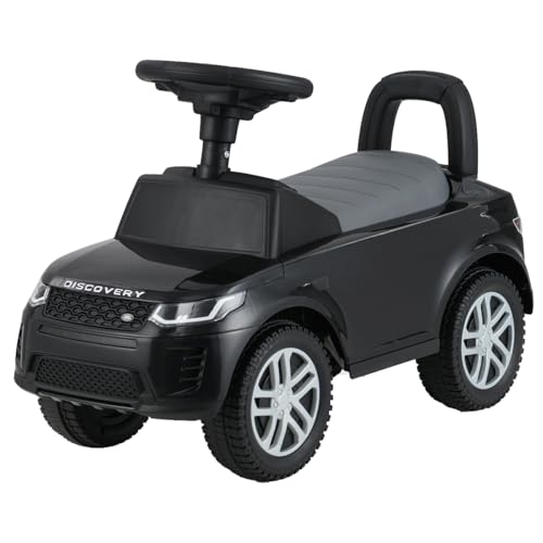 GOPLUS Rutschauto ab 1 Jahr, Rutschfahrzeug mit Hupe, Motorsound, Stauraum unter Sitz & Kippsicherung, Geschenk für Jungen und Mädchen im Alter von 1-3 Jahren (Schwarz) von GOPLUS