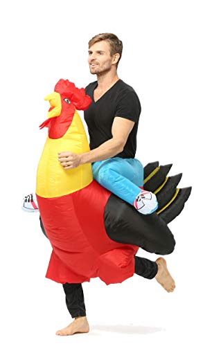 GOPRIME Original Hahn Kostüm aufblasbar für Halloween Ostern, Erwachsene, Einheitsgre von GOPRIME