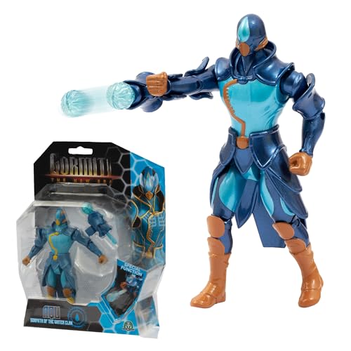 Gormiti, Figur mit Gelenken, 15 cm, Gormiti mit Angriffsfunktion, Modell Wasser – AQU, für Kinder ab 4 Jahren, GRV224, Mehrfarbig Gormiti, Figur mit Gelenken, 15 cm, Gormiti mit Angriffsfunktion, Modell Wasser – AQU, für Kinder ab 4 Jahren, GRV224, Mehrfarbig von GORMITI THE NEW ERA
