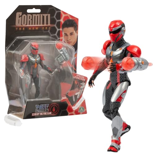 Gormiti, Figur mit Gelenken, 15 cm, Spross mit Angriffsfunktion, Modell Feuer – Zane, für Kinder ab 4 Jahren, GRV112, Mehrfarbig Gormiti, Figur mit Gelenken, 15 cm, Spross mit Angriffsfunktion, Modell Feuer – Zane, für Kinder ab 4 Jahren, GRV112, Mehrfarbig von GORMITI THE NEW ERA