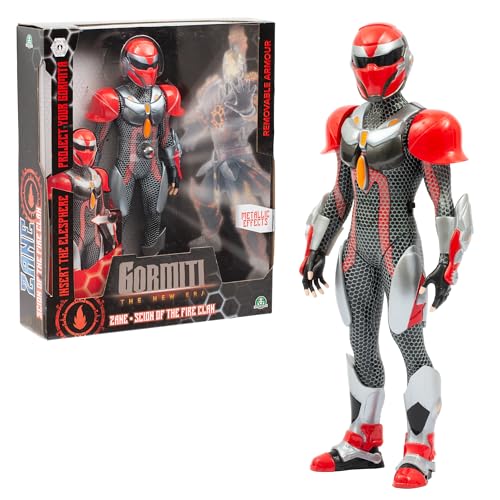 Gormiti, Figur mit Gelenken, 27 cm, Scion mit Projektor, Modell Feuer – Zane, für Kinder ab 4 Jahren, GRV053 Gormiti, Figur mit Gelenken, 27 cm, Scion mit Projektor, Modell Feuer – Zane, für Kinder ab 4 Jahren, GRV053 von GORMITI THE NEW ERA