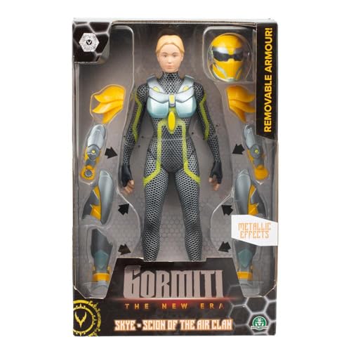Gormiti, Figur mit Gelenken, 27 cm, Scion mit Rüstung, Modell Air – Skye, für Kinder ab 4 Jahren, GRV033, Mehrfarbig Gormiti, Figur mit Gelenken, 27 cm, Scion mit Rüstung, Modell Air – Skye, für Kinder ab 4 Jahren, GRV033, Mehrfarbig von GORMITI THE NEW ERA