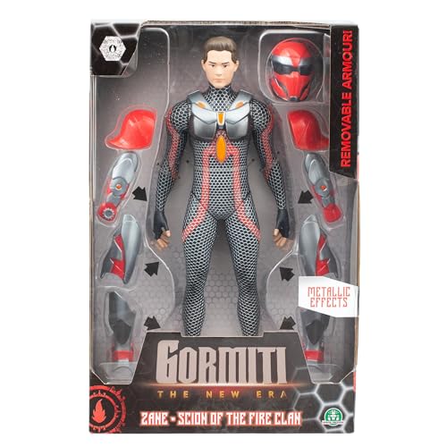 Gormiti, Figur mit Gelenken, 27 cm, Spross mit Rüstung, Modell Feuer – Zane, für Kinder ab 4 Jahren, GRV034 Gormiti, Figur mit Gelenken, 27 cm, Spross mit Rüstung, Modell Feuer – Zane, für Kinder ab 4 Jahren, GRV034 von GORMITI THE NEW ERA