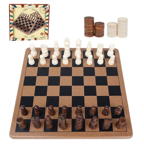 GOTHINK 2-in-1 Schach- und Schachbrettspiel-Set, klassisches Spiel für Kinder und Erwachsene, 27,9 cm Schachbrett-Set, perfekt für Reisen und Familienspaß GOTHINK 2-in-1 Schach- und Schachbrettspiel-Set, klassisches Spiel für Kinder und Erwachsene, 27,9 cm Schachbrett-Set, perfekt für Reisen und Familienspaß von GOTHINK