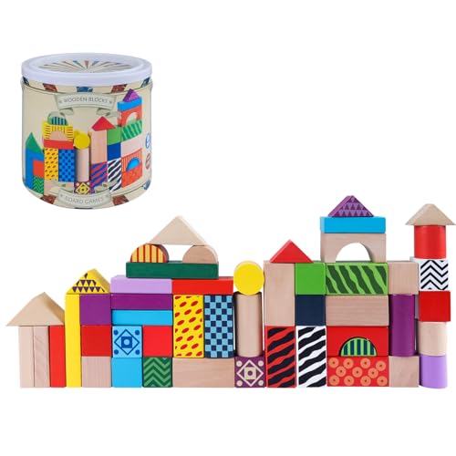 GOTHINK Bunte Holzbausteine für Kinder, Montessori-Spielzeug für 1-3-Jährige, Vorschul-Lern- und Bausatz, Formen sortierendes Stapelspielzeug mit Aufbewahrungseimer GOTHINK Bunte Holzbausteine für Kinder, Montessori-Spielzeug für 1-3-Jährige, Vorschul-Lern- und Bausatz, Formen sortierendes Stapelspielzeug mit Aufbewahrungseimer von GOTHINK