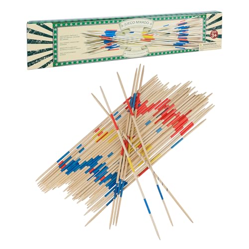 GOTHINK Klassische Pick Up Sticks Spiel Set - 41 Vibrant Sticks für Familie Spaß & Skill Development, Geburtstagsgeschenke für Kinder Jungen Mädchen, 43cm von GOTHINK