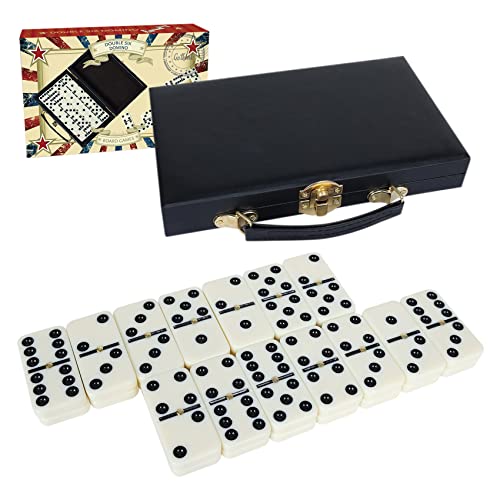 GOTHINK Portable Professional Double 6 Dominos Set for Adults with Storage Box - 28 Tiles Dominoes Set for Holiday Travel Game - Classic Tabletop Board Games Ideal for Toy Gifts Family Birthday Party GOTHINK Portable Professional Double 6 Dominos Set for Adults with Storage Box - 28 Tiles Dominoes Set for Holiday Travel Game - Classic Tabletop Board Games Ideal for Toy Gifts Family Birthday Party von GOTHINK