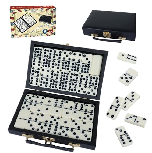 GOTHINK Portable Professional Double 9 Dominos Set for Adults with Storage Box - 55 Tiles Dominoes Set for Holiday Travel Game - Classic Tabletop Board Games Ideal for Toy Gifts Family Birthday Party GOTHINK Portable Professional Double 9 Dominos Set for Adults with Storage Box - 55 Tiles Dominoes Set for Holiday Travel Game - Classic Tabletop Board Games Ideal for Toy Gifts Family Birthday Party von GOTHINK