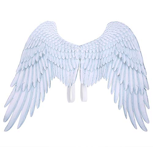 GOTOTOP Engelsflügel Kinder Junge Mädchen Weihnachten Halloween Party Cosplay Kostüm Zubehör Requisiten(Weiß) von GOTOTOP
