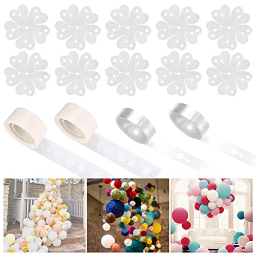 GOTRUST Luftballon Girlande Streifen Kit, 200pcs Balloon Kleber Punkt, 16.4ft Ballon Band Streifen mit 10 Ballon Blume Clips für Geburtstag Party Deko, Hochzeitsfeier GOTRUST Luftballon Girlande Streifen Kit, 200pcs Balloon Kleber Punkt, 16.4ft Ballon Band Streifen mit 10 Ballon Blume Clips für Geburtstag Party Deko, Hochzeitsfeier von GOTRUST