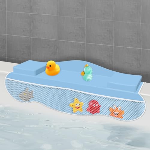 Badewannen-Wasserschutz für Kinder, Badewannen-Spritzschutz | Portable Tabletthalter - Enthält 4 Tasche, Badezimmerzubehör zur Aufbewahrung von Badezimmerspielzeug Badewannen-Wasserschutz für Kinder, Badewannen-Spritzschutz | Portable Tabletthalter - Enthält 4 Tasche, Badezimmerzubehör zur Aufbewahrung von Badezimmerspielzeug von GOURDBRO