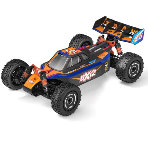 GOUX 1/12 Scale 2.4G RC 4WD Brushless High-Speed Off-Road Car Model mit Aluminium Chassis, RC Racing Buggy, Geburtstagsgeschenke (RTR Version) von GOUX