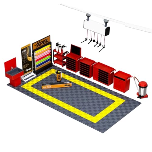 GOUX 1/18 Skala Auto Wasch Kit Modell für DIY Auto Reparatur Shop und Custom Shop Szene, Auto Reparatur Shop Serie Modell Spielzeug GOUX 1/18 Skala Auto Wasch Kit Modell für DIY Auto Reparatur Shop und Custom Shop Szene, Auto Reparatur Shop Serie Modell Spielzeug von GOUX