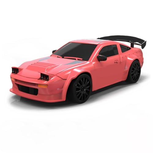 GOUX 1/24 2.4G Mini RC Drift Car, Hochgeschwindigkeits 20km/h 4WD Drift Car Modell mit Lichtern steuerbar Zwei Geschwindigkeiten schaltbar RC Racing Geschenk (RTR Version) von GOUX