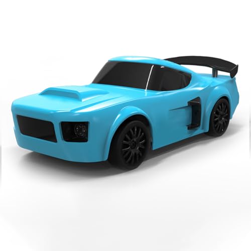 GOUX 1/24 2.4G Mini RC Drift Car, Hochgeschwindigkeits 20km/h 4WD Drift Car Modell mit Lichtern steuerbar Zwei Geschwindigkeiten schaltbar RC Racing Geschenk (RTR Version) von GOUX