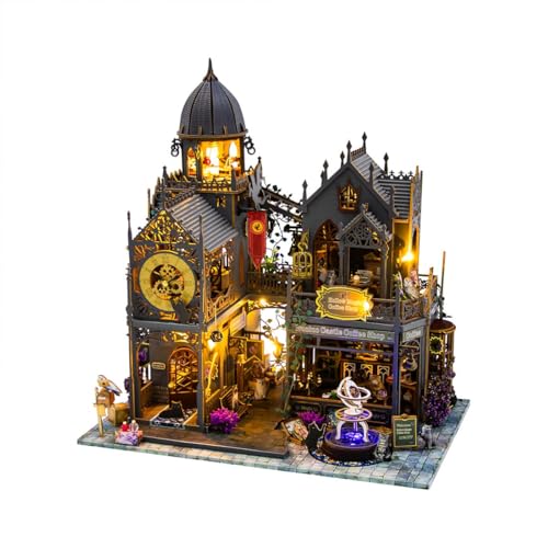 GOUX 3D Holz Puzzle Schloss Bausatz, 3D Holz Miniatur Huoluo Schloss Bausatz mit LED Lichtern, DIY Magisches Haus Exquisite hölzerne Zusammenbau Desktop Ornament Spielzeug Geschenke GOUX 3D Holz Puzzle Schloss Bausatz, 3D Holz Miniatur Huoluo Schloss Bausatz mit LED Lichtern, DIY Magisches Haus Exquisite hölzerne Zusammenbau Desktop Ornament Spielzeug Geschenke von GOUX