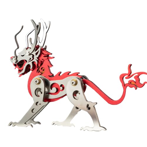 GOUX 3D-Metall-Puzzle-Bausatz für Erwachsene, Metall mechanische Yazi Montage-Modell-Bausatz, DIY Crafts Kits Brain Teaser Puzzle Geburtstagsgeschenke, kreative Desktop-Ornamente GOUX 3D-Metall-Puzzle-Bausatz für Erwachsene, Metall mechanische Yazi Montage-Modell-Bausatz, DIY Crafts Kits Brain Teaser Puzzle Geburtstagsgeschenke, kreative Desktop-Ornamente von GOUX