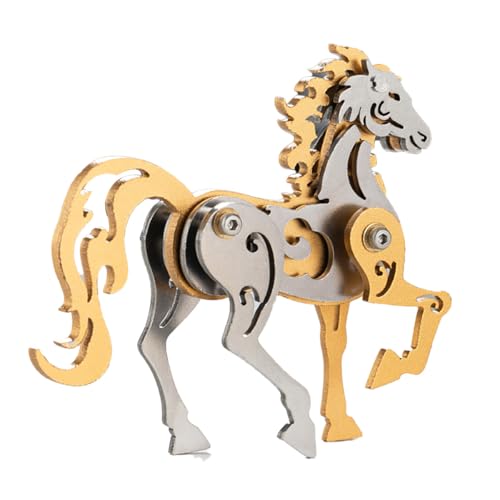 GOUX 3D-Metall-Puzzle-Bausatz für Erwachsene, Metall mechanische Zodiac Pferd Montage Modell-Kit, DIY Handwerk Kits Brain Teaser Puzzle Geburtstagsgeschenke GOUX 3D-Metall-Puzzle-Bausatz für Erwachsene, Metall mechanische Zodiac Pferd Montage Modell-Kit, DIY Handwerk Kits Brain Teaser Puzzle Geburtstagsgeschenke von GOUX