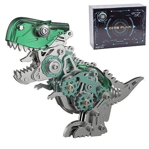 GOUX 3D Metall Puzzle Modellbausatz, Metall 3D Modell 3D Puzzle Erwachsene, 160 Teile Metall Modell Bausatz DIY Kunsthandwerk für Erwachsene Kinder - Dinosaurier Metall 3D Modellbausatz von GOUX