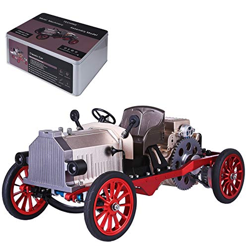 GOUX DIY Metall RC EIN-Zylinder-Motor Oldtimer, Mini-Metall mechanische Modell Spielzeug, Motor-Modell-Kit, das funktioniert, Physik Science Experiment für Erwachsene GOUX DIY Metall RC EIN-Zylinder-Motor Oldtimer, Mini-Metall mechanische Modell Spielzeug, Motor-Modell-Kit, das funktioniert, Physik Science Experiment für Erwachsene von GOUX