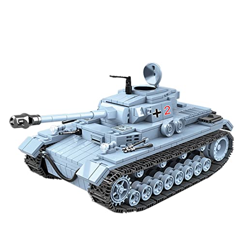 GOUX Militär Panzer Modell, Panzer Bausteine Modell Army Panzer Spielzeug, 716 Klemmbausteine Panzer Bausatz Konstruktionsspielzeug für Kinder und Erwachsene von GOUX