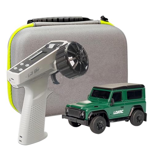 GOUX Mini RC Rock Crawler, 1/64 Skala 2.4G RC Elektrisches Mini Off-Road Klettern Auto Modell mit Interaktivem Licht Set, Max Laufzeit bis zu 60 Minuten (RTR Version) von GOUX
