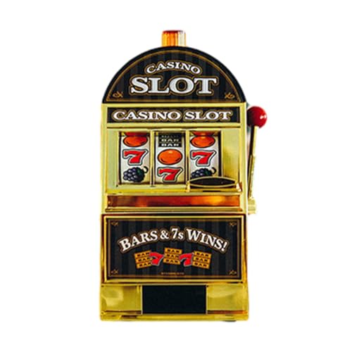 GOUX Mini Spielautomat Spielzeug, Slot Machine Spielautomaten Casino Spiele Münzautomat für Kinder und Erwachsene (Clubversion) von GOUX