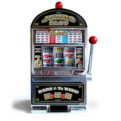 GOUX Mini Spielautomat Spielzeug, Slot Machine Spielautomaten Casino Spiele Münzautomat für Kinder und Erwachsene (Kuppelversion) von GOUX
