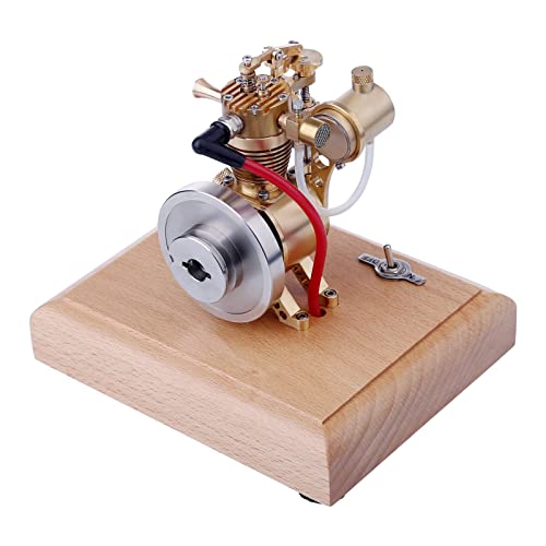 GOUX Motor Modellbausatz, Metall Benzin-Verbrennungsmotor Modellbau, Motor Bausatz Viertaktmotor mit Flying Ball Geschwindigkeitsbegrenzer, 1.6CC Mini Hit and Miss Metall Motor Engine Kit GOUX Motor Modellbausatz, Metall Benzin-Verbrennungsmotor Modellbau, Motor Bausatz Viertaktmotor mit Flying Ball Geschwindigkeitsbegrenzer, 1.6CC Mini Hit and Miss Metall Motor Engine Kit von GOUX