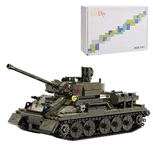 GOUX Panzer Bausteine Modell, 854 Teile Militär Panzer Modellbausatz Army Panzer Bausteine Bauset, Militärfahrzeug Tank Spielzeug von GOUX