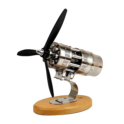 GOUX Stirlingmotor Modellbausatz, 16-Zylinder Stirling Engine Bausatz Stirlingmotor Modell, Externer Verbrennungsmotor Pädagogisches Spielzeug Geburtstagsgeschenk Technikbegeisterte von GOUX