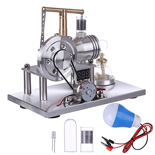 GOUX Stirlingmotor Modellbausatz, Stirling Engine Bausatz Stirlingmotor Modell, Externer Verbrennungsmotor Pädagogisches Spielzeug Geburtstagsgeschenk Technikbegeisterte von GOUX