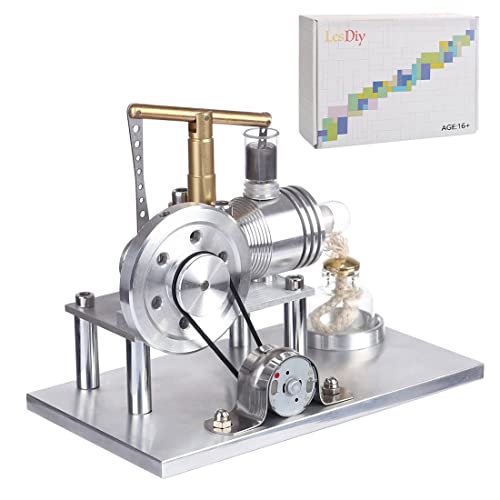 GOUX Stirlingmotor Modellbausatz, Stirling Engine Bausatz Stirlingmotor Modell, Heiße Luft Externer Verbrennungsmotor Pädagogisches Spielzeug Geburtstagsgeschenk Technikbegeisterte von GOUX