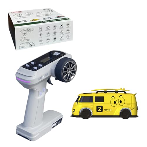 GOUX V64 1/64 Mini Van 2.4G RC Elektronische RWD Volle Proportion Metall Getriebe Fahrzeug Modell, kreative Fernbedienung Auto Spielzeug Modell Geschenk (RTR Version) von GOUX