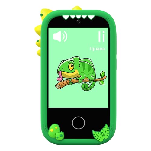 GOWENIC Kinder Telefon MP3, MP4,18 -Bildungsspiele mit 2,8 -Zoll -Touchscreen und 32 GB Speicher, für Geburtstage, Zurück in die Schule (Green) von GOWENIC
