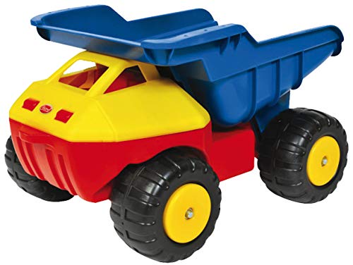 GOWI Giant Truck Kinderfahrzeug, Kindertransporter (GOWI XXL Truck Blau/Gelb) von GOWI