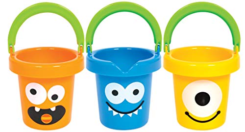 Gowi 558-14 Lustige Monster Eimer in der Box, 3 teilig, Wasserspielzeug Gowi 558-14 Lustige Monster Eimer in der Box, 3 teilig, Wasserspielzeug von GOWI