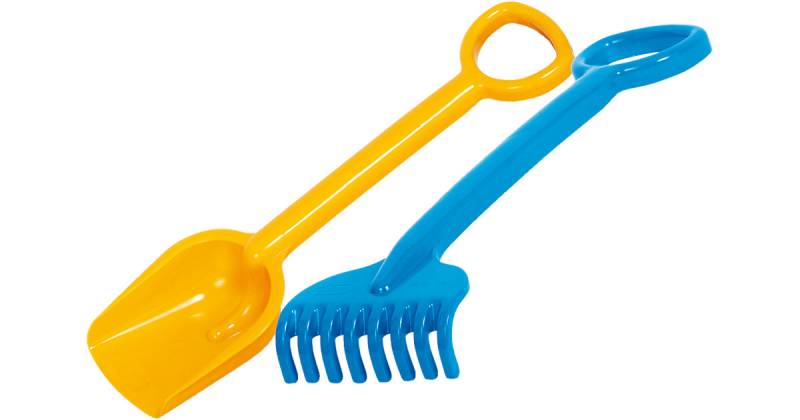 Schaufel- und Rechenset XXL, 40 cm, sortiert blau/gelb von GOWI
