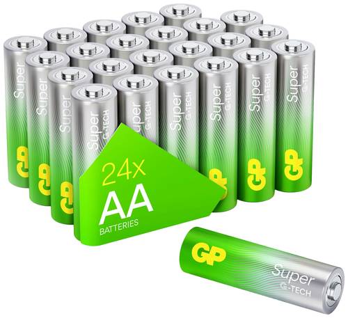 GP Batteries Super Mignon (AA)-Batterie Alkali-Mangan 1.5V 24St. von GP Batteries