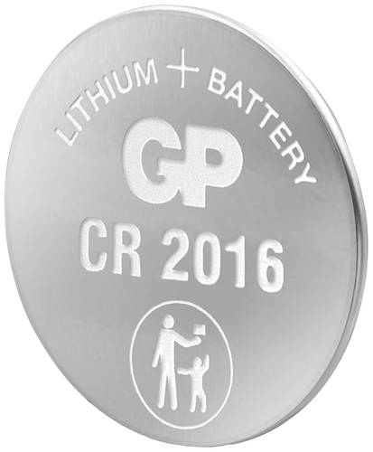 GP Batteries Knopfzelle CR 2016 3V 90 mAh Lithium GPCR2016STD707C1 von GP Batteries