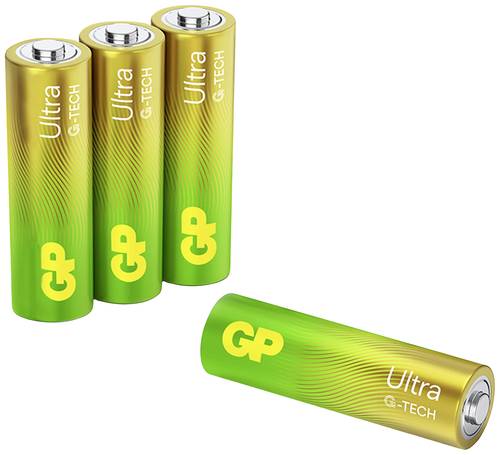 GP Batteries Ultra Mignon (AA)-Batterie Alkali-Mangan 1.5V 4St. von GP Batteries