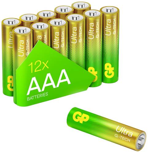 GP Batteries Ultra Micro (AAA)-Batterie Alkali-Mangan 1.5V 12St. von GP Batteries