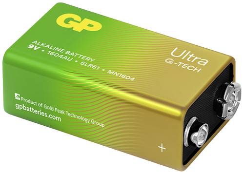 GP Batteries Ultra 9V Block-Batterie Alkali-Mangan 9V 1St. von GP Batteries