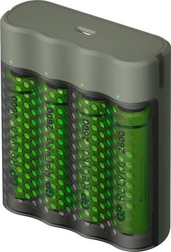 GP Batteries GPRCKCHM451U462 Rundzellen-Ladegerät NiMH Micro (AAA), Mignon (AA) von GP Batteries