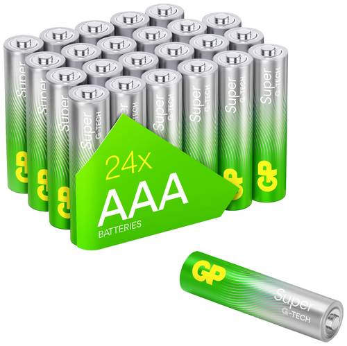 GP Batteries Super Micro (AAA)-Batterie Alkali-Mangan 1.5V 24St. von GP Batteries