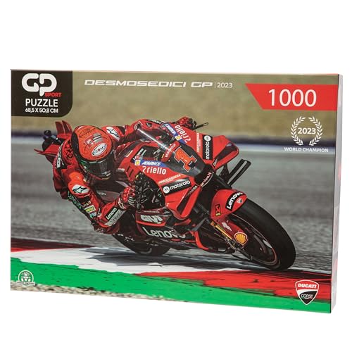 GP Moto Sport Ducati Desmosedici 2D Puzzle – 1000 Teile, hochdetaillierte Kunstwerke, ideal für Sammler, Ducati-Fans und alle Motorrad-Enthusiasten – 68,5 x 50,8 cm von GP Sport