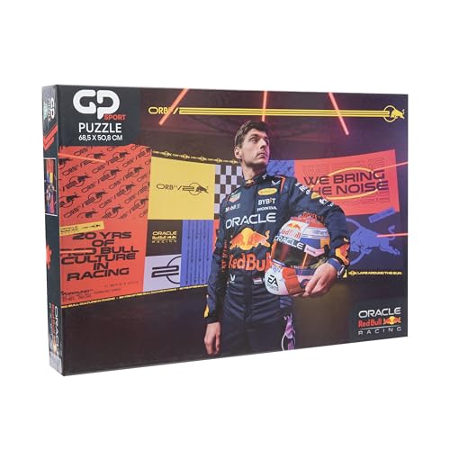 GP Moto Sport Red Bull Racing 2D Puzzle – 1000 Teile, Max Verstappen F1-Auto-Design, offiziell Lizenziertes Kunstwerk, ideal für Fans und Sammler – 68,5 x 50,8 cm von GP Sport